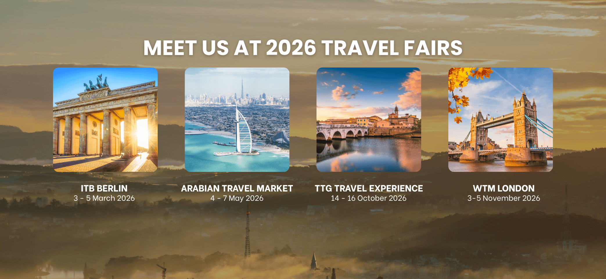 Our 2026 Travel Events